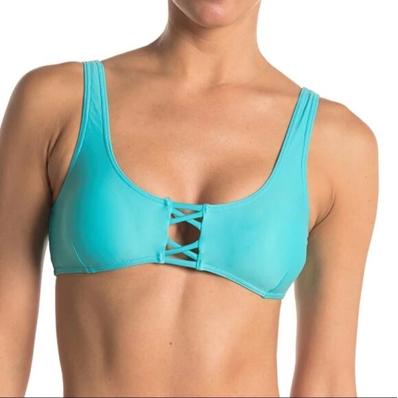 SISSTREVOLUTION Emmy Bralette In Aqu-aqua - Picture 1 of 6
